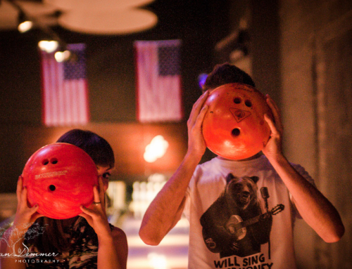 Engagement shoot at the All Star Lanes Ten Pin Alley in Brick Lane