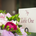 Colour Flowers and Wedding table Placement